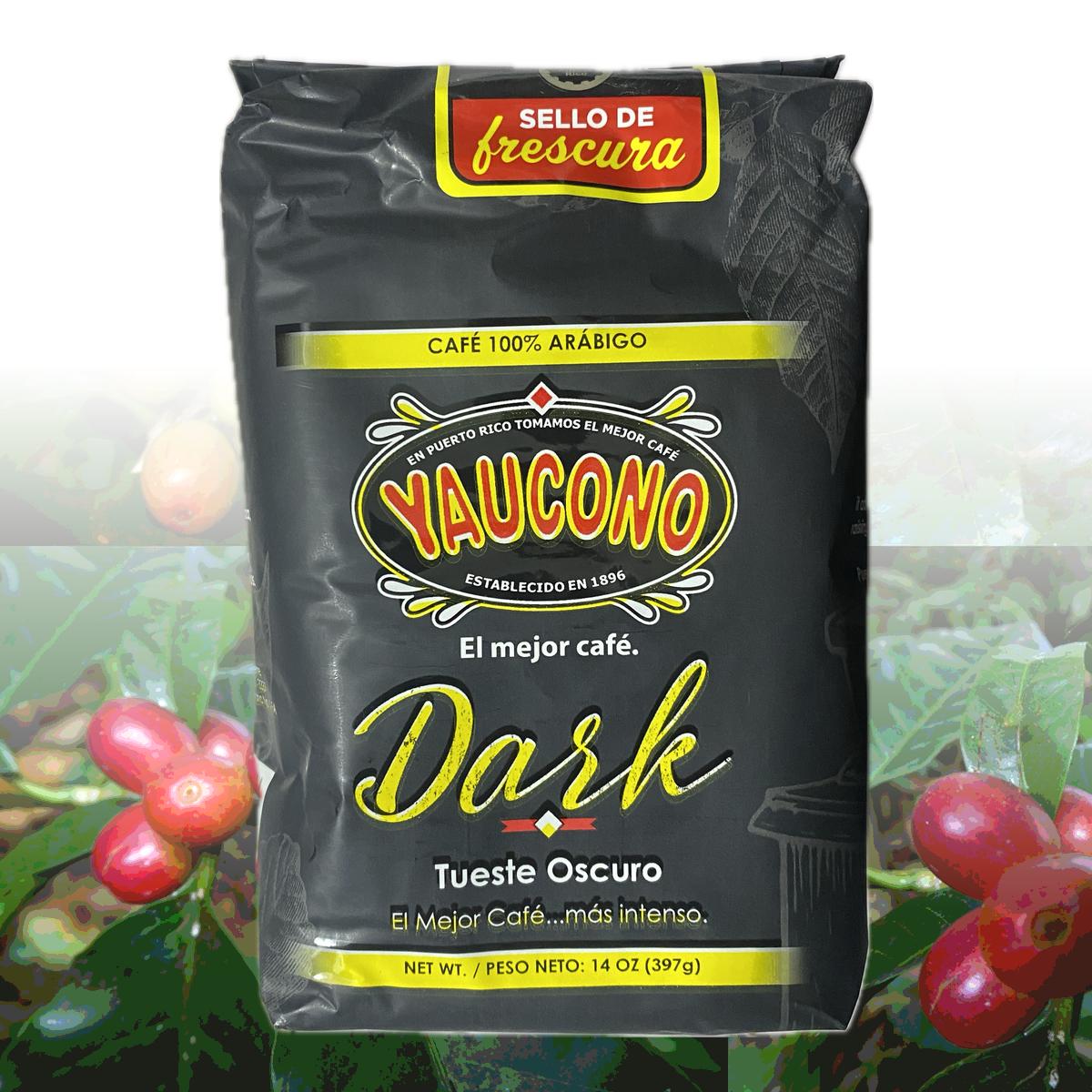 Café molido oscuro Yaucono