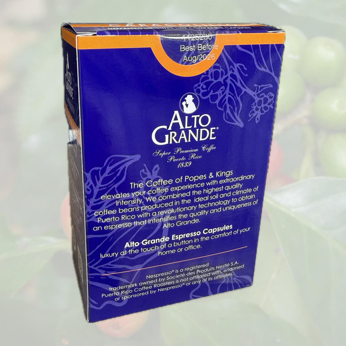 Cápsulas de café Alto Grande Super Premium | Caracolillo (Intensidad 8)