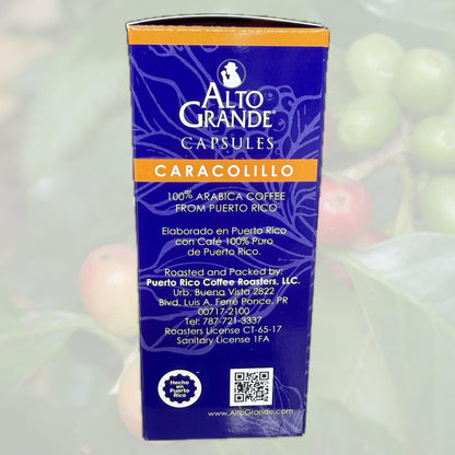 Cápsulas de café Alto Grande Super Premium | Caracolillo (Intensidad 8)