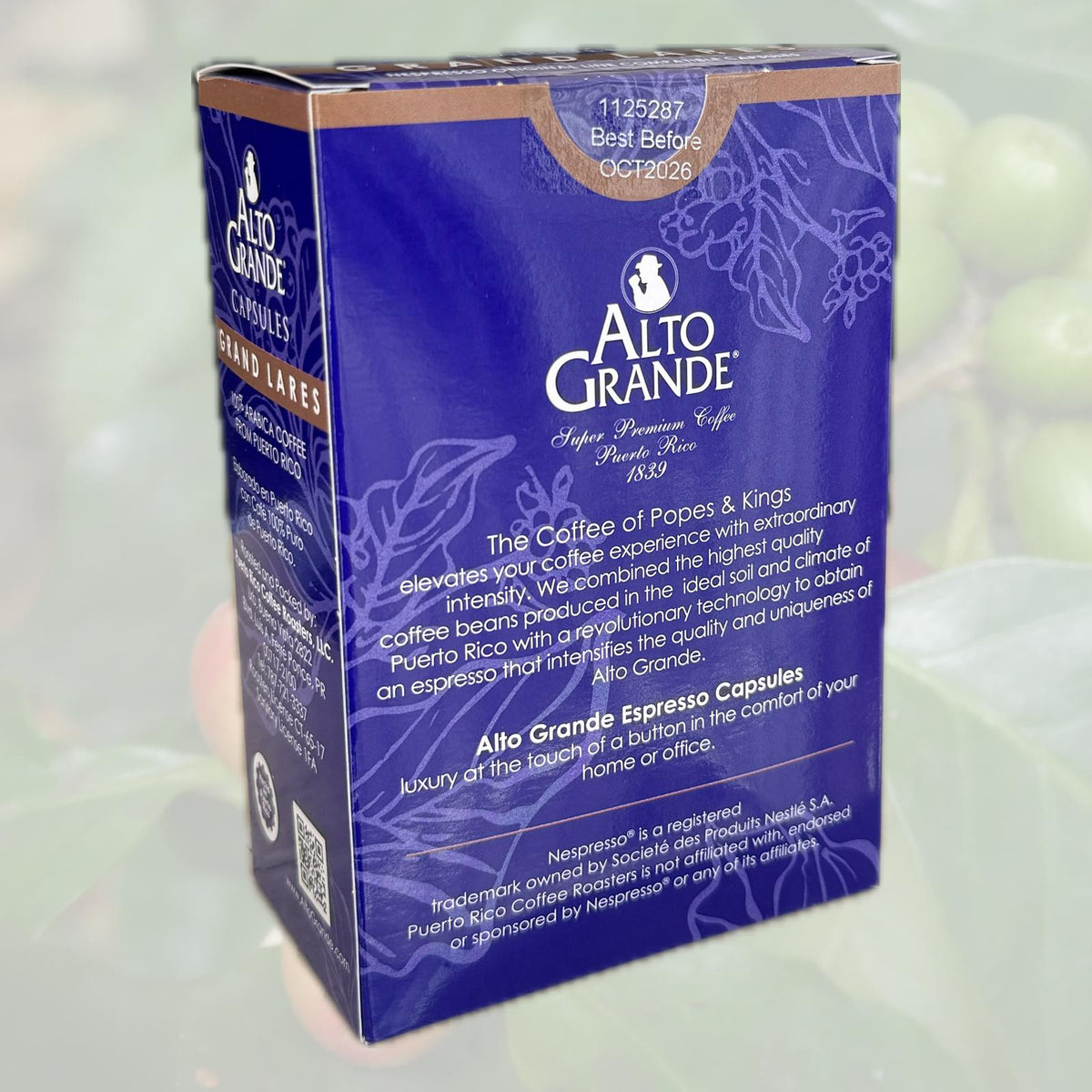 Cápsulas de café Super Premium Alto Grande | Grand Lares (Intensidad 9)