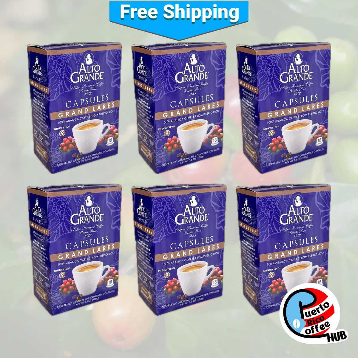 Cápsulas de café Super Premium Alto Grande | Grand Lares (Intensidad 9)