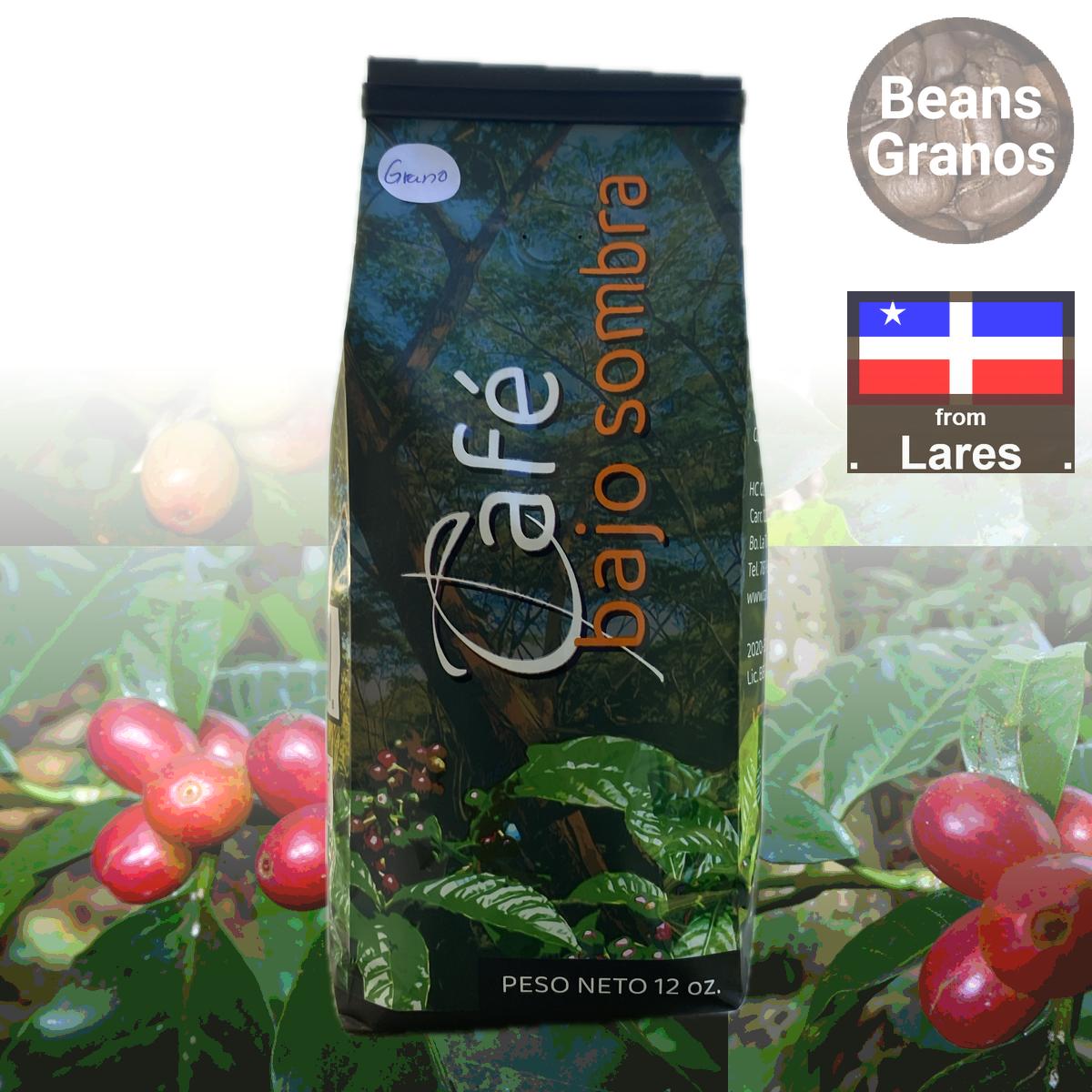 Granos de café de sombra