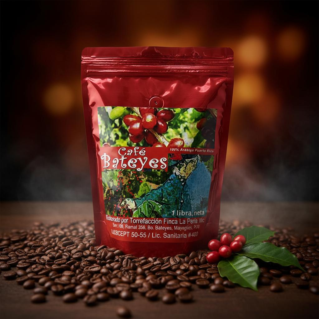 Granos de café Café Bateyes – De origen único de Puerto Rico