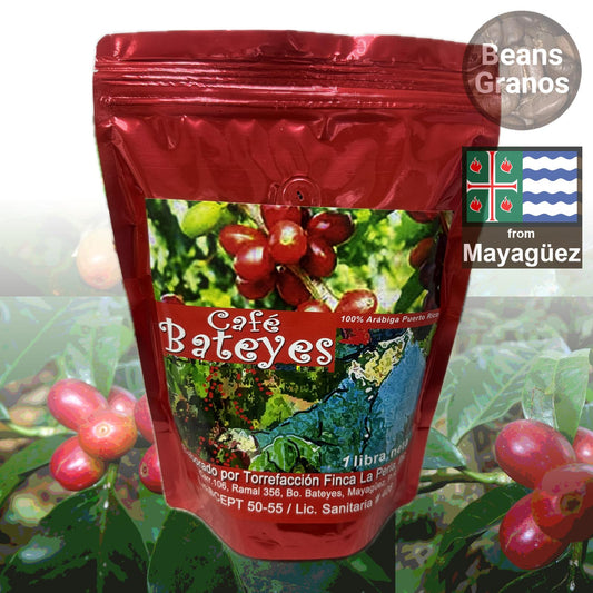 Granos de café Café Bateyes – De origen único de Puerto Rico