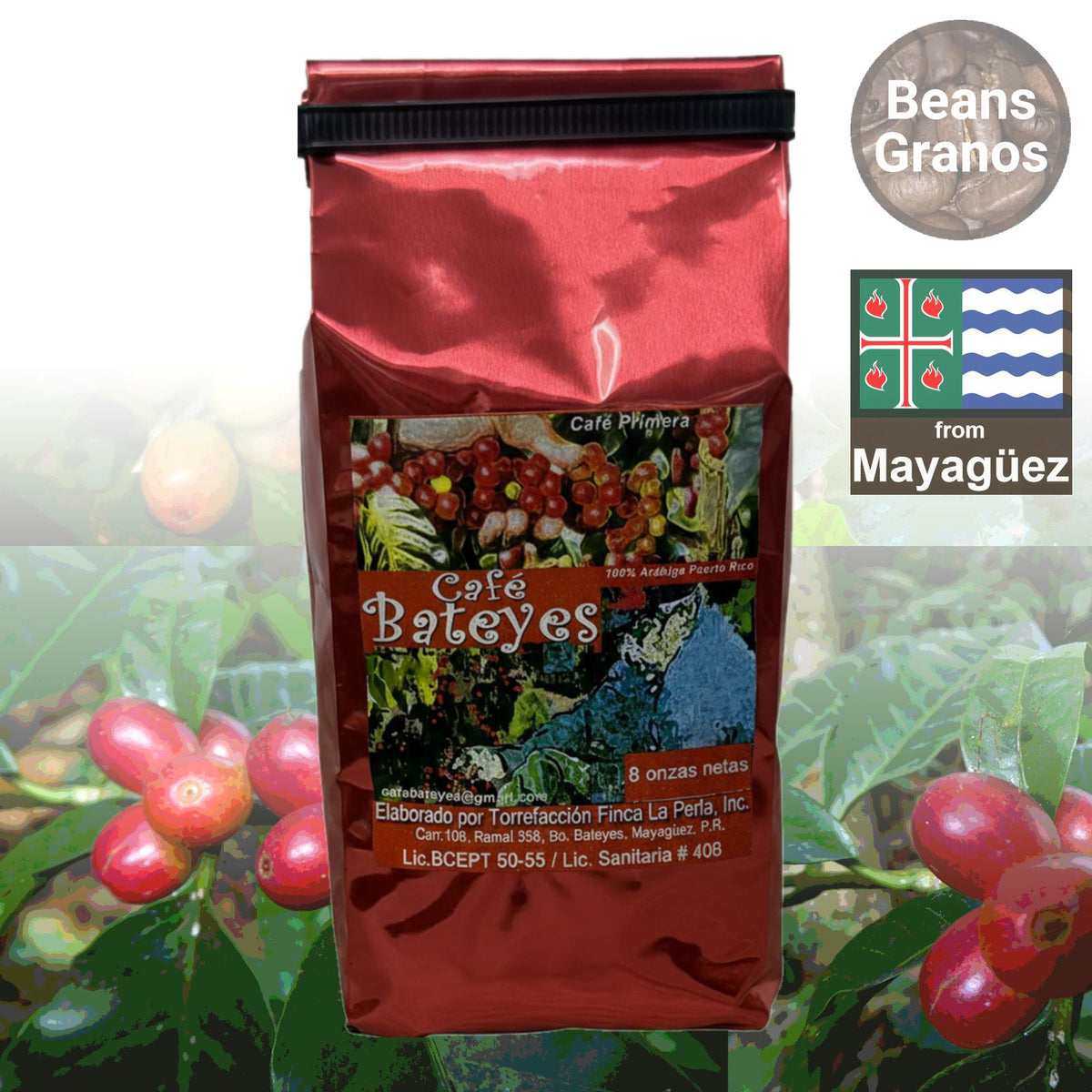 Granos de café Café Bateyes – De origen único de Puerto Rico