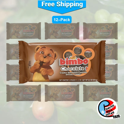 Galletas tipo sándwich sabor chocolate Bimbo / Bimbo Chocolate Cream Sandwich Cookies