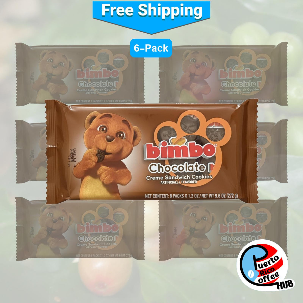 Galletas tipo sándwich sabor chocolate Bimbo / Bimbo Chocolate Cream Sandwich Cookies