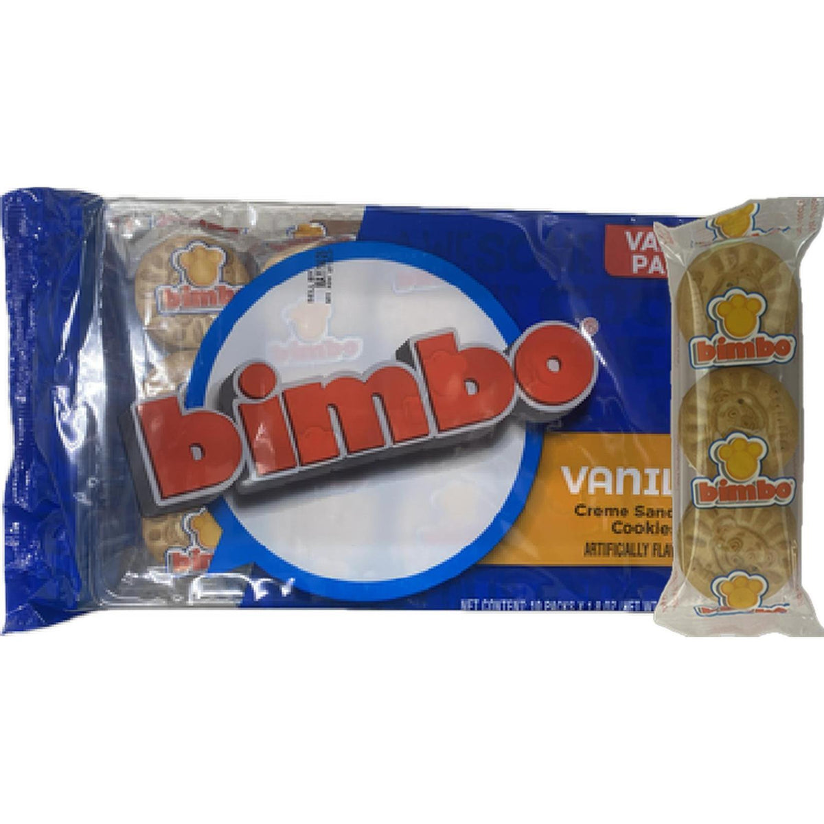 Galletas tipo sándwich sabor vainilla Bimbo