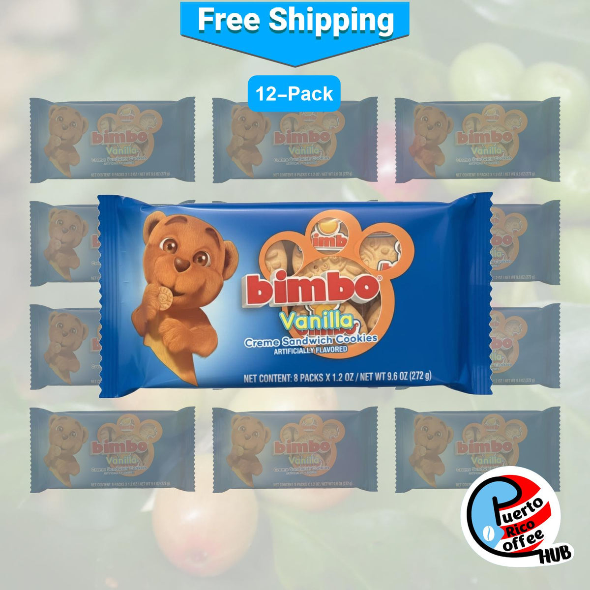 Galletas tipo sándwich sabor vainilla Bimbo