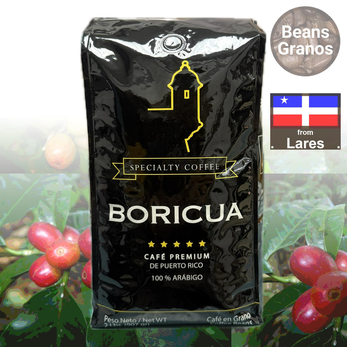 Café Boricua Coffee Beans 2 Pound
