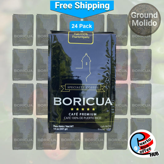 Café Boricua Café molido puertorriqueño paquetes a granel de 14 oz