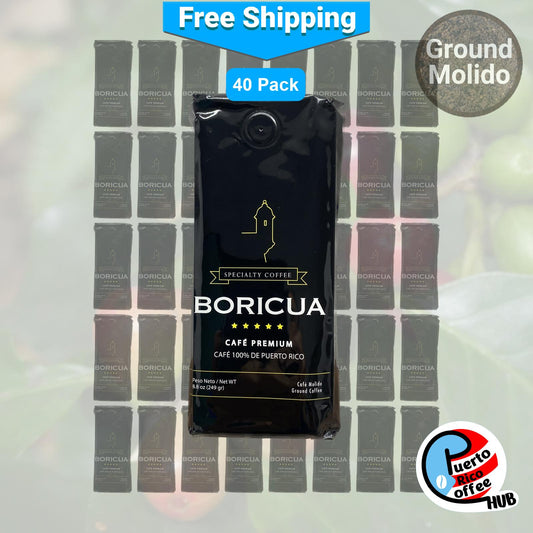 Café Boricua Café molido puertorriqueño paquetes a granel de 8.8 oz