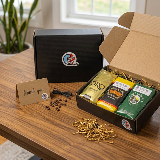 Puerto Rico Coffee Sampler Gift Box | Oro, Lareño & Yaucono