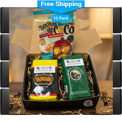 Puerto Rican Coffee Corporate Gift Set | Yaucono, Lareño & Besitos de Coco