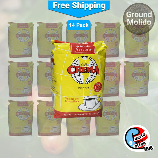 Café molido Café Crema, paquete de 14 unidades de 14 oz