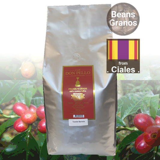 Café Don Pello Premium Barista Granos de Café Tostado 5 Libras