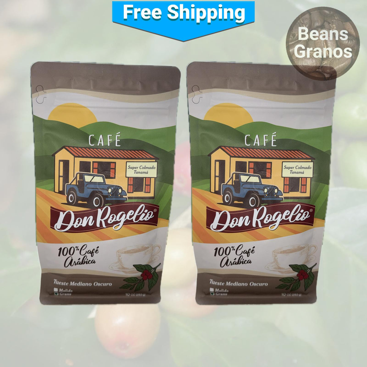 Granos de café Café Don Rogelio