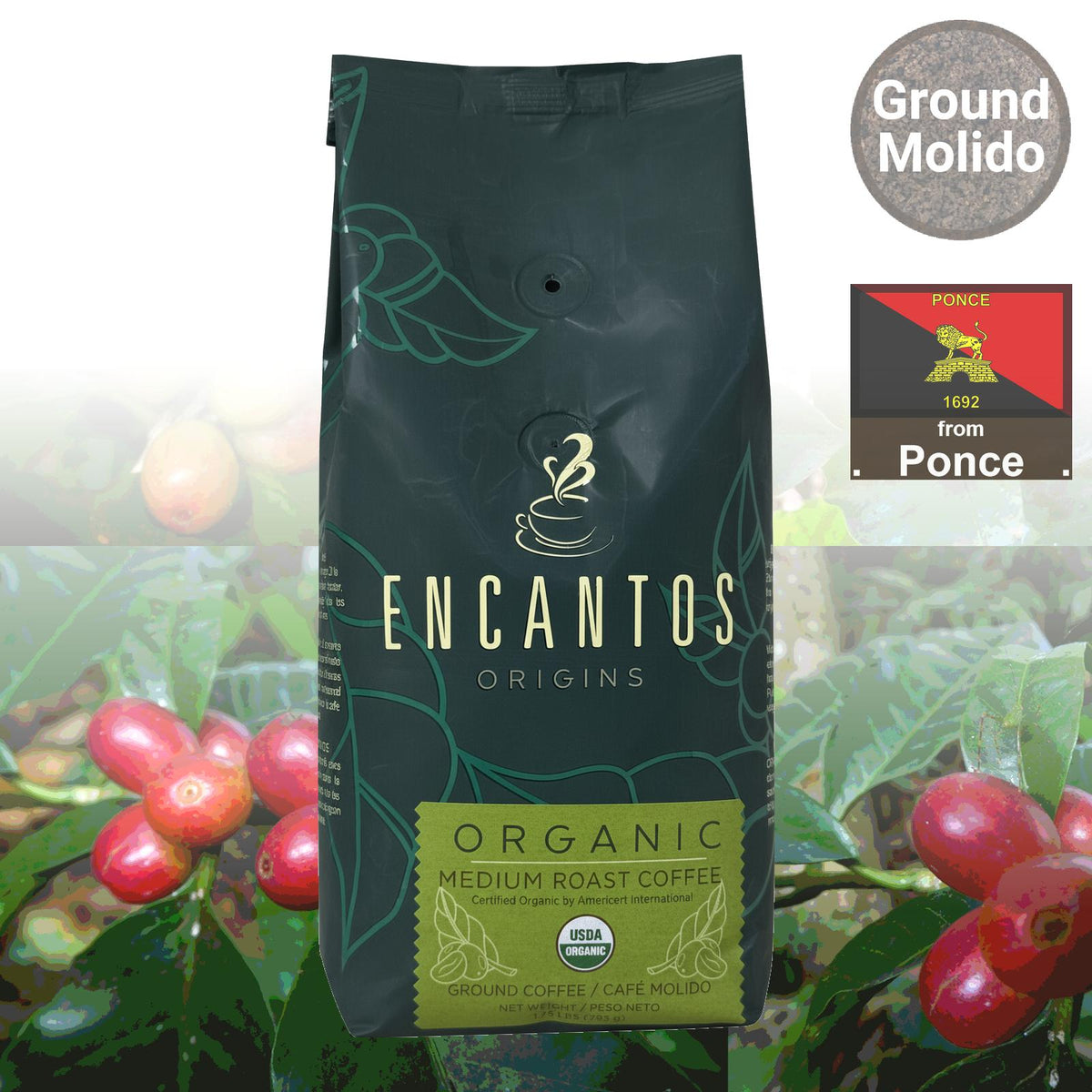 Café Encantos Origins Organic Ground Coffee