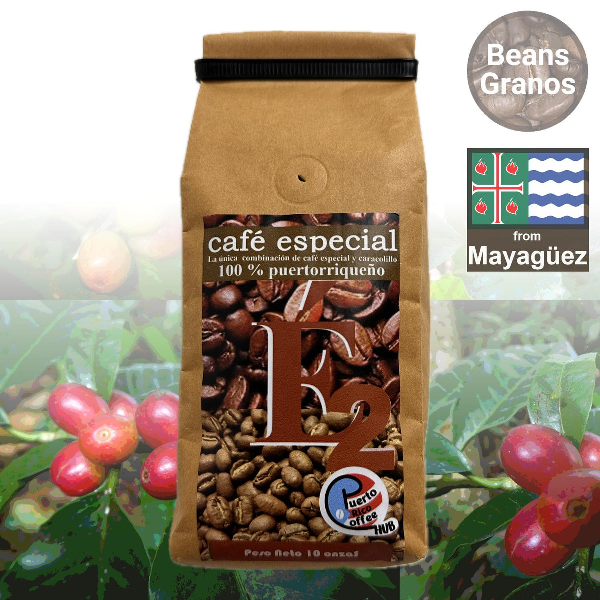 Café Especial — Granos de Café Peaberry Dual Essence