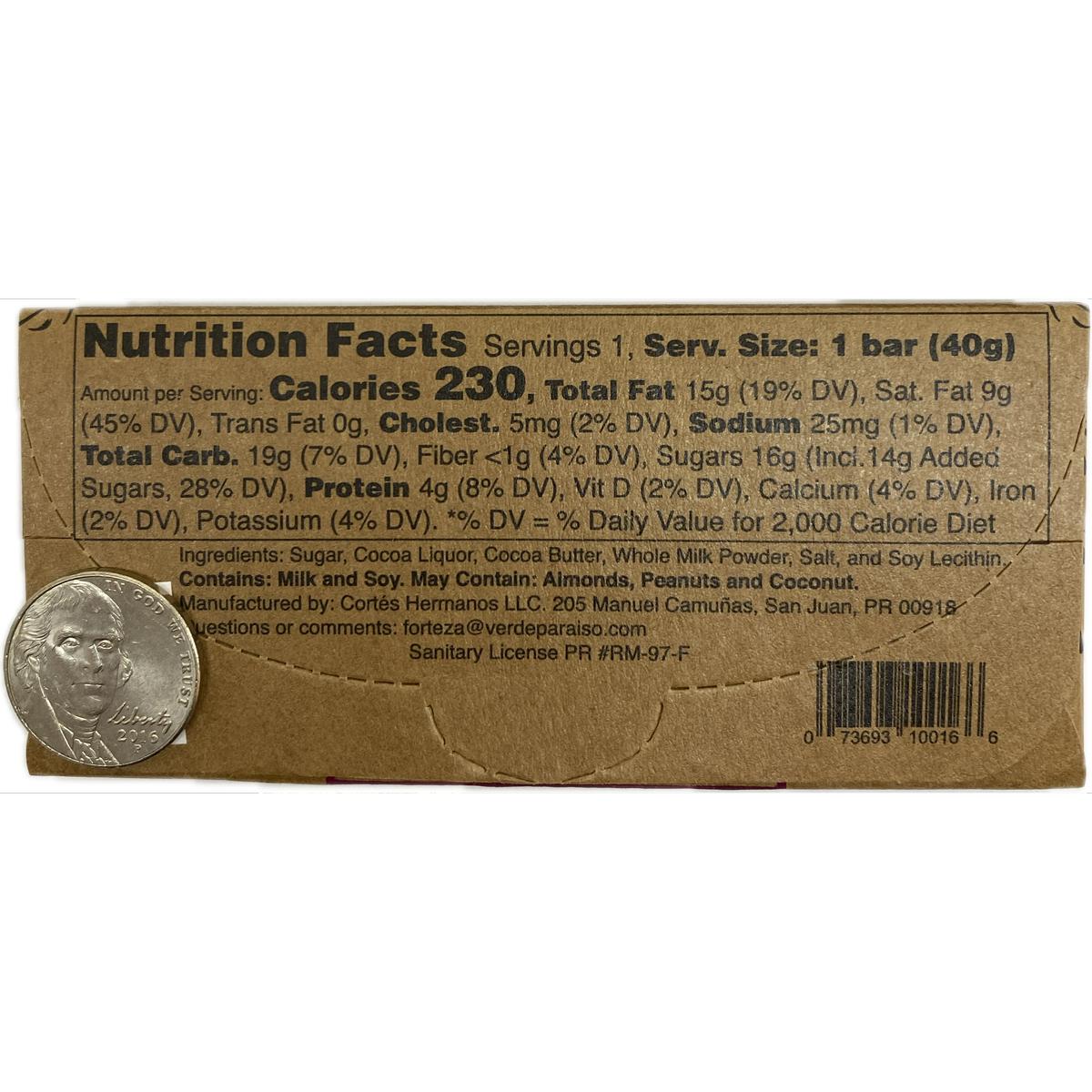 Forteza Milk Chocolate Bar