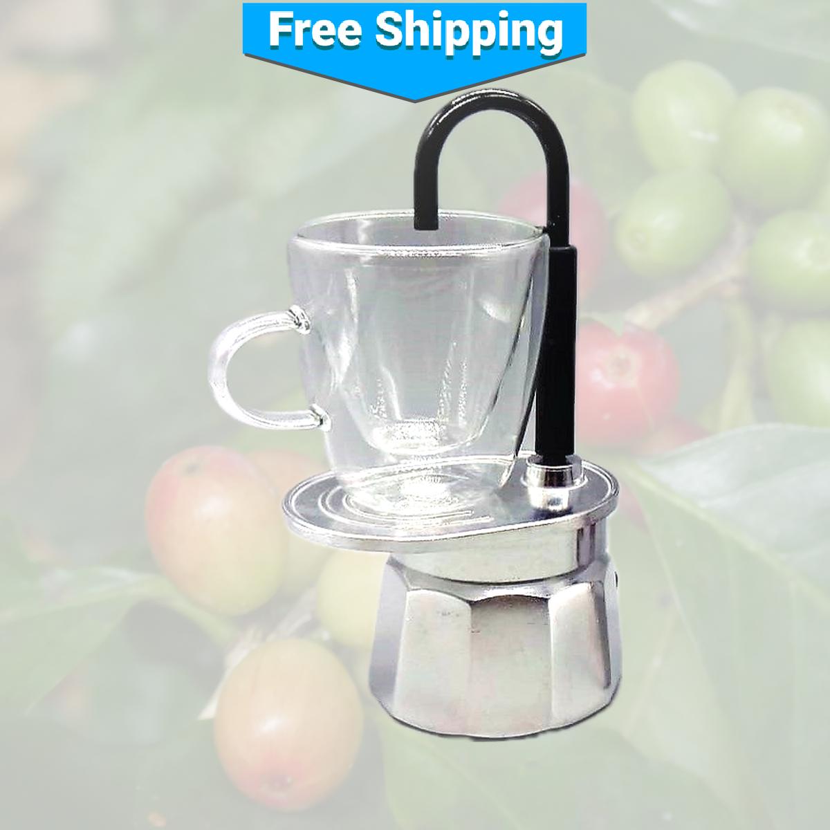 Cafetera greca mini de una sola porción