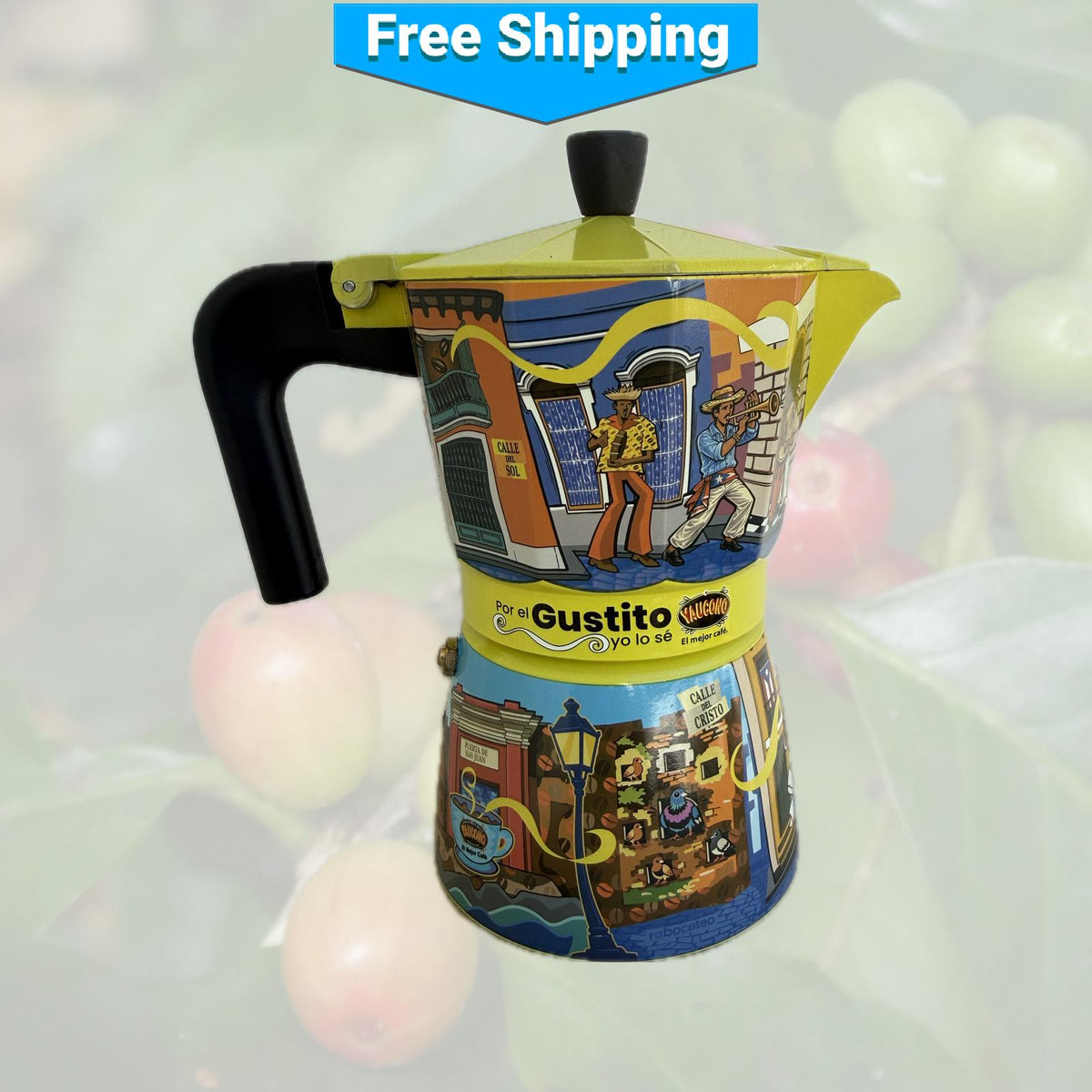Small Heritage Roasters Discovery Set with Gustito Greca Coffee Maker