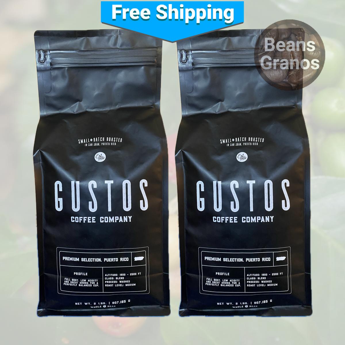 Café Gustos Coffee Beans 2 Pound