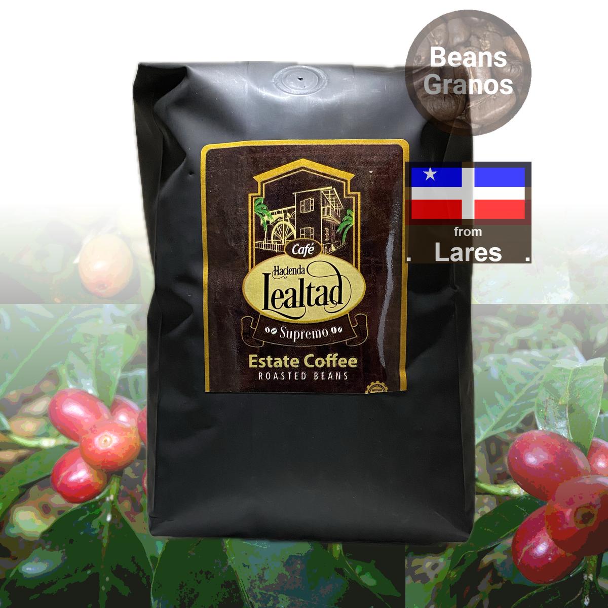 Granos de café Supremo Hacienda Lealtad