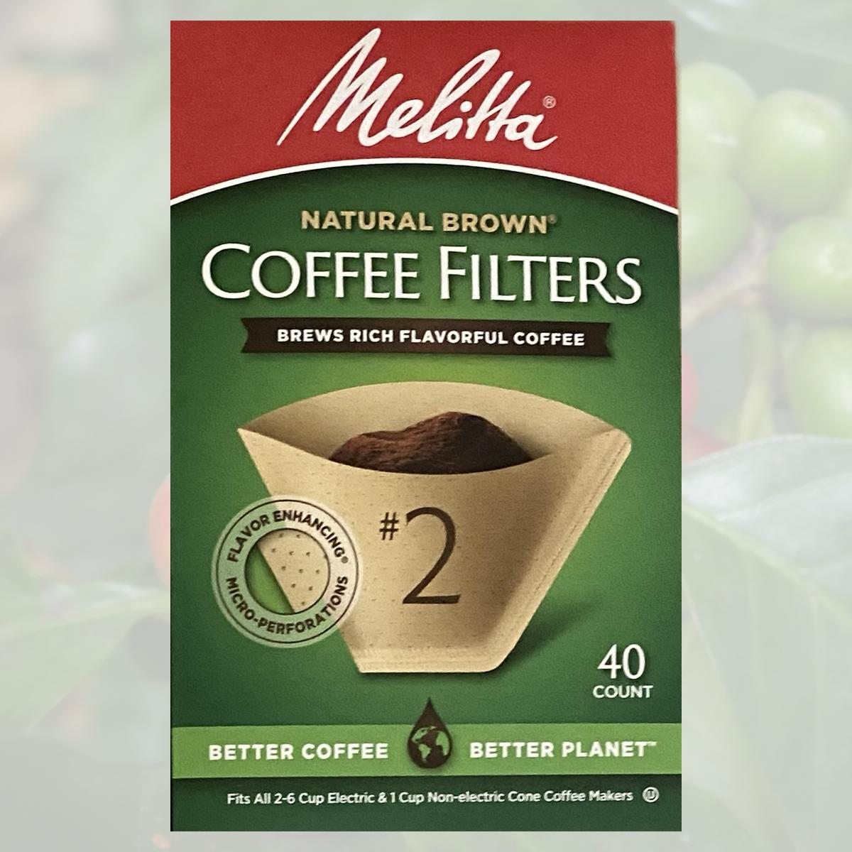 Unbleached Natural Brown Melitta Coffee Filters