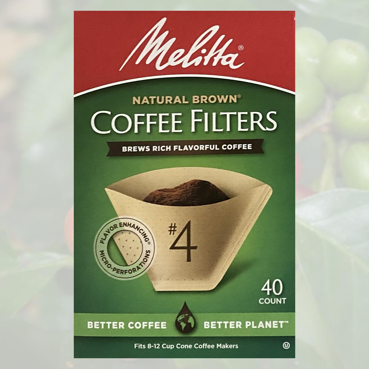 Unbleached Natural Brown Melitta Coffee Filters