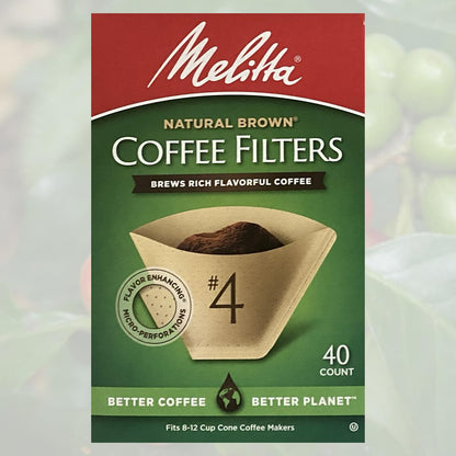 Unbleached Natural Brown Melitta Coffee Filters