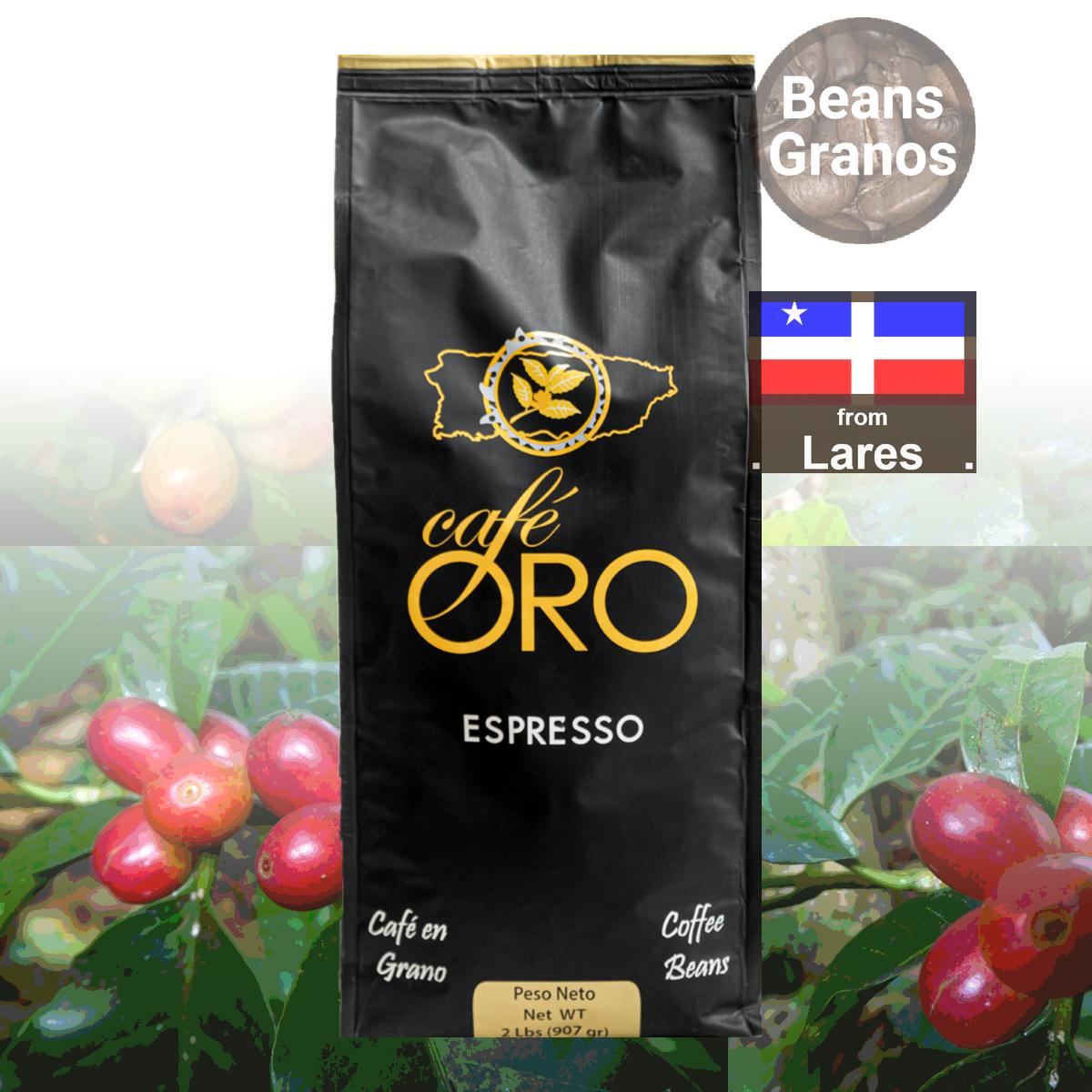 Granos de café espresso Café Oro