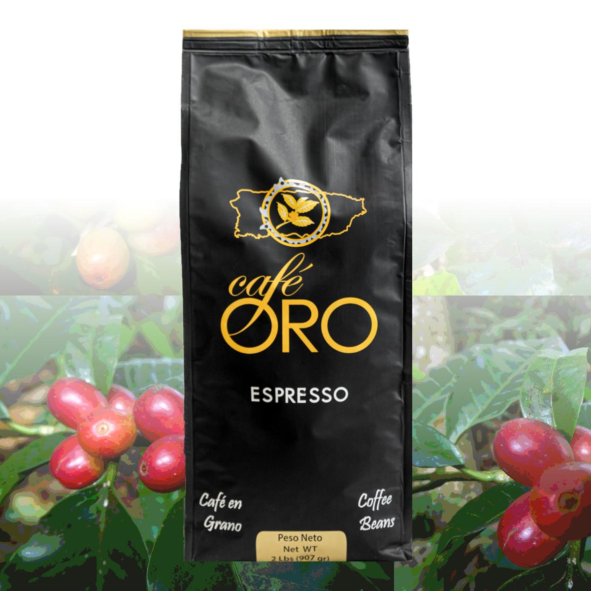 Granos de café espresso Café Oro