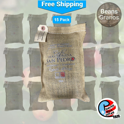 Café Hacienda San Pedro Coffee Beans | Bulk 15-Pack