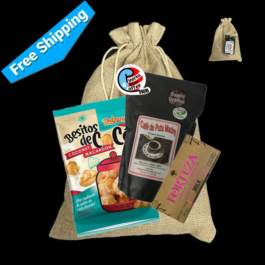 Bolsa de regalo de café en grano Café De Puta Madre de 9 oz
