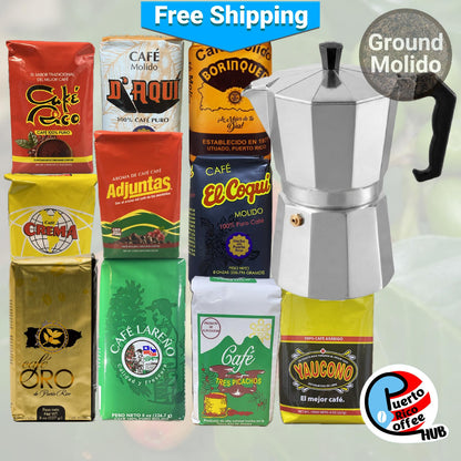 Degustación de café puertorriqueño: Combo «Compartir es querer»