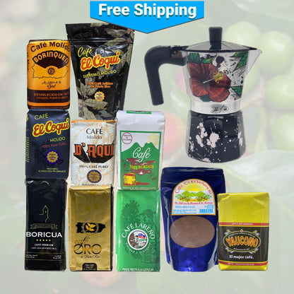 Degustación de café puertorriqueño: Combo «Compartir es querer»