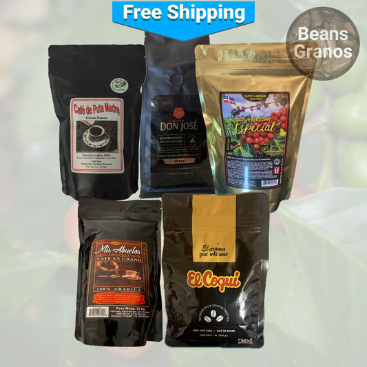 Paquete de variedades de café de Puerto Rico: Finest Five Star 1