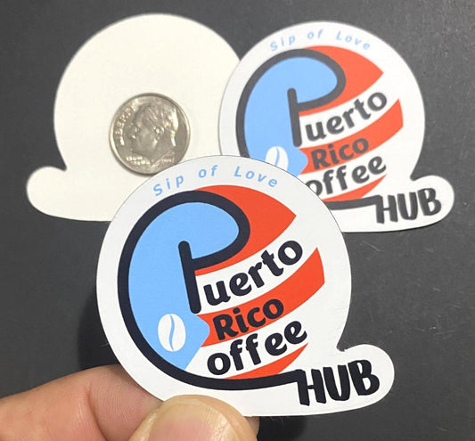 Adhesivo de Puerto Rico Coffee Hub
