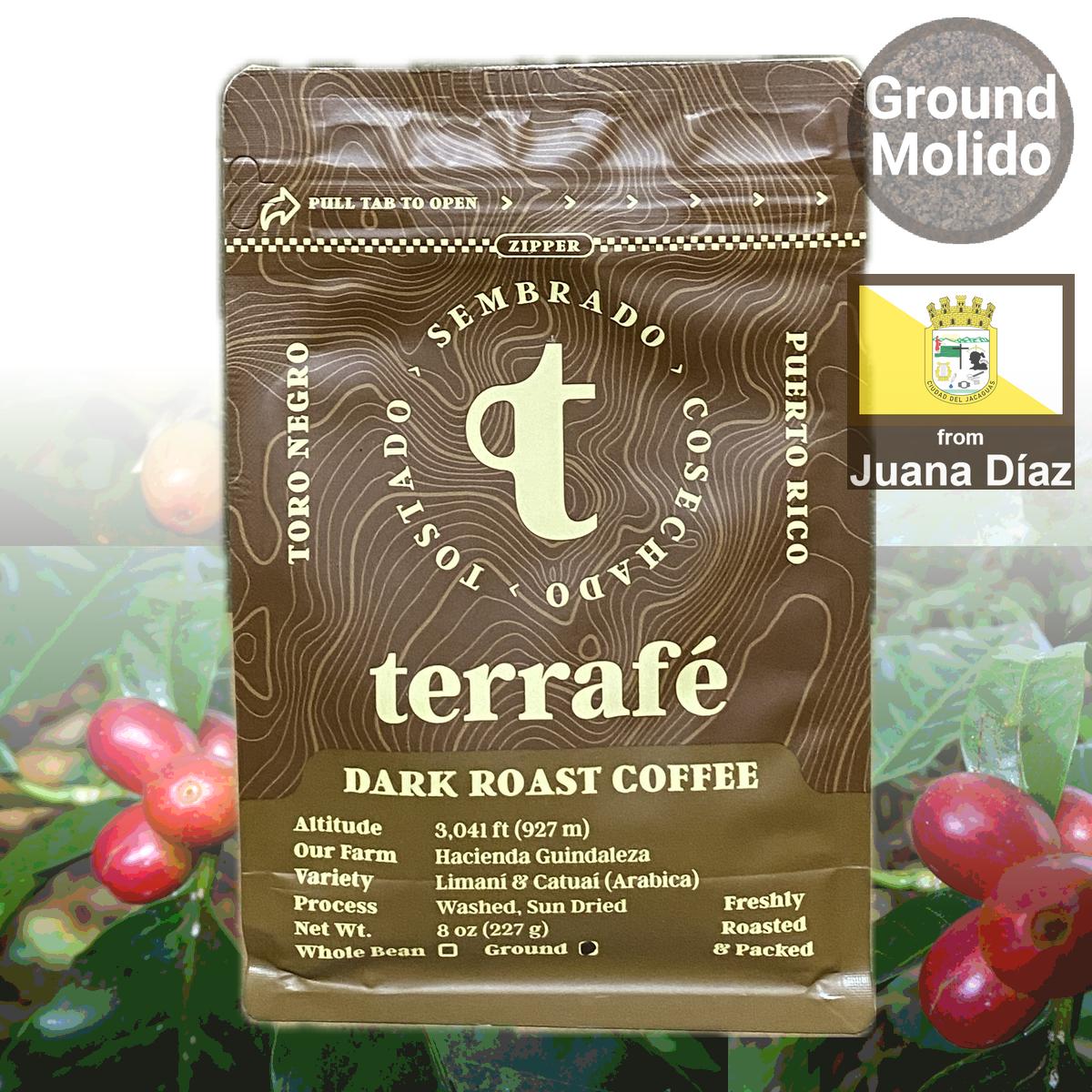 Café molido Terrafé: Tueste oscuro