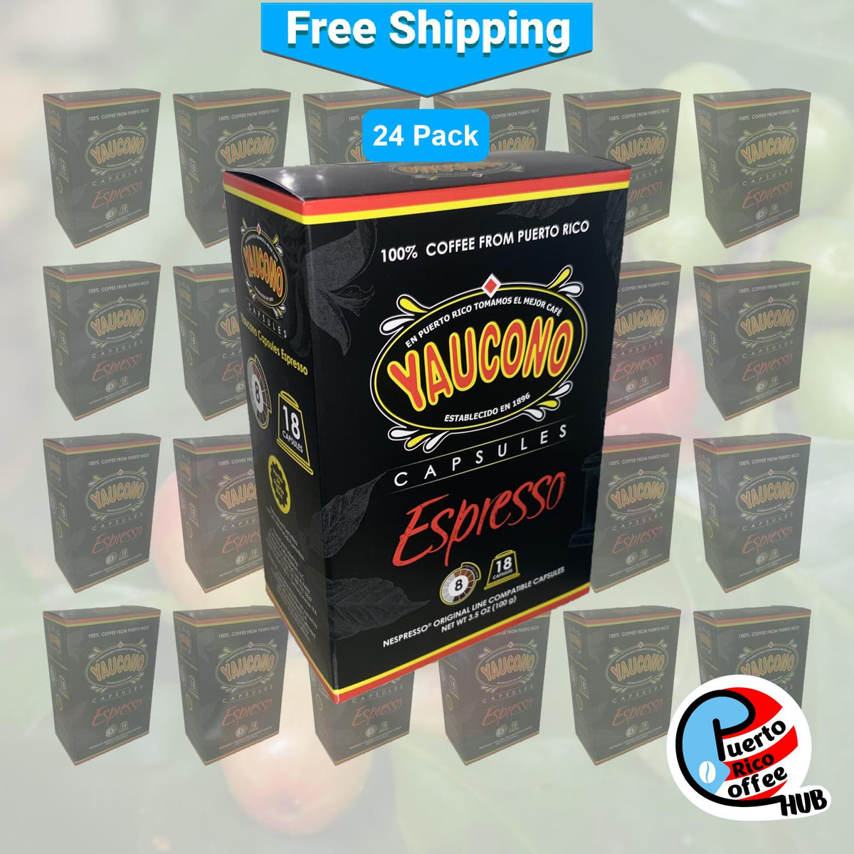 Café Yaucono Nespresso Compatible Capsules (Intensity 8) Bulk Packs