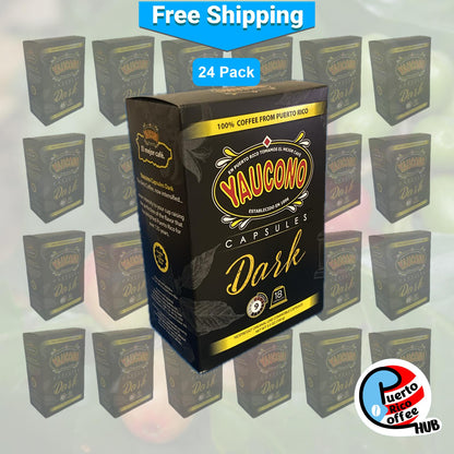 Cápsulas Café Yaucono Dark compatibles con Nespresso Original Line, paquetes a granel