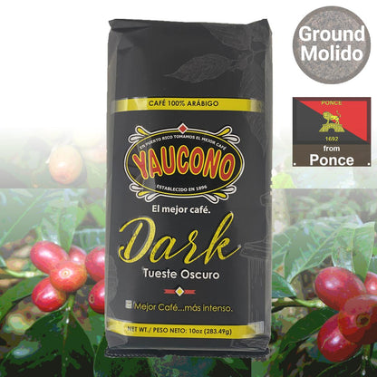 Café molido oscuro Yaucono