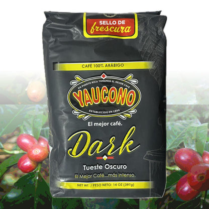 Café molido oscuro Yaucono