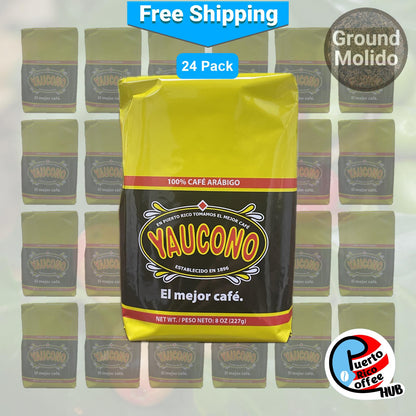 Café molido puertorriqueño Yaucono, paquetes a granel de 8 oz