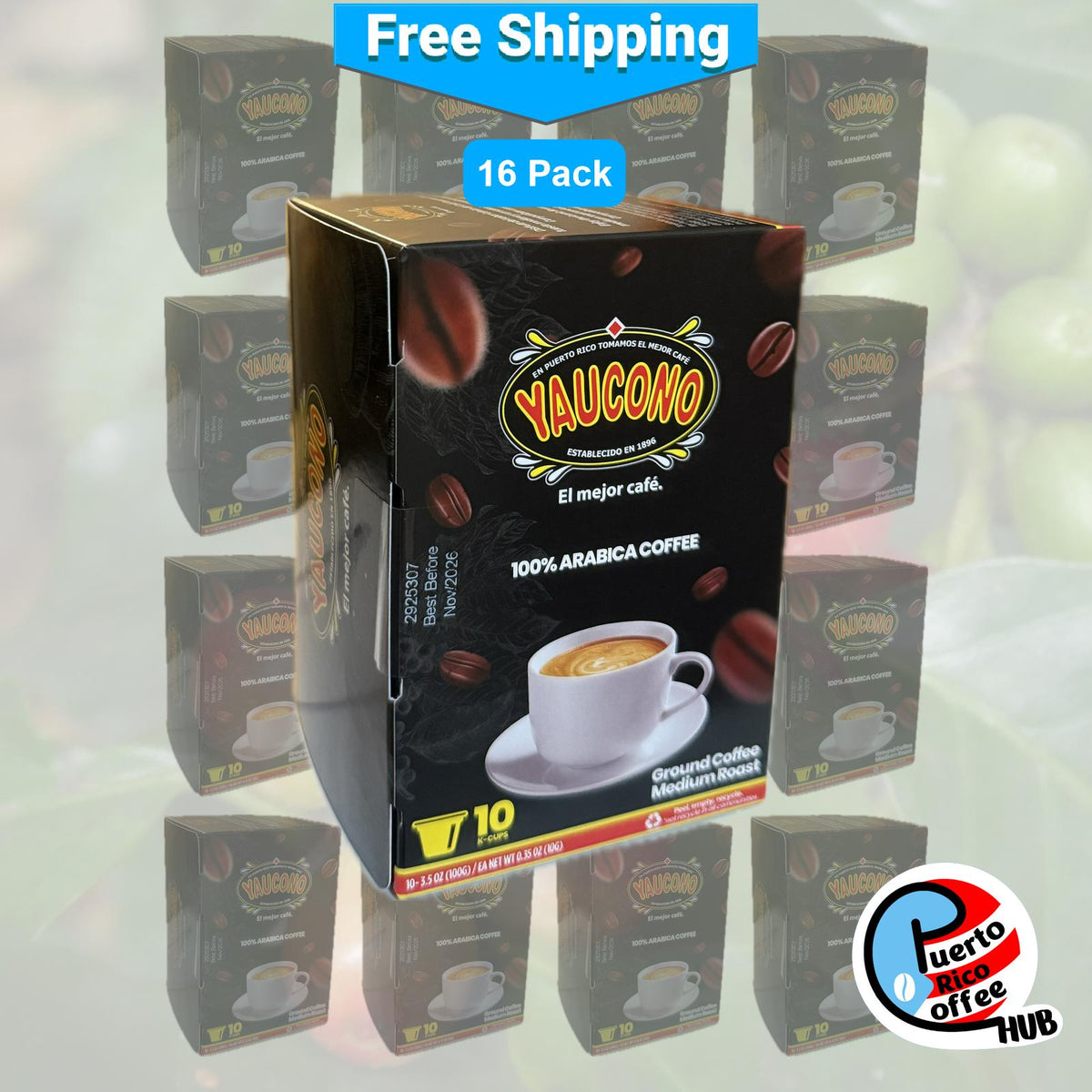 Café Yaucono Coffee Single-Serve K-Cups (10 Count) Bulk Packs