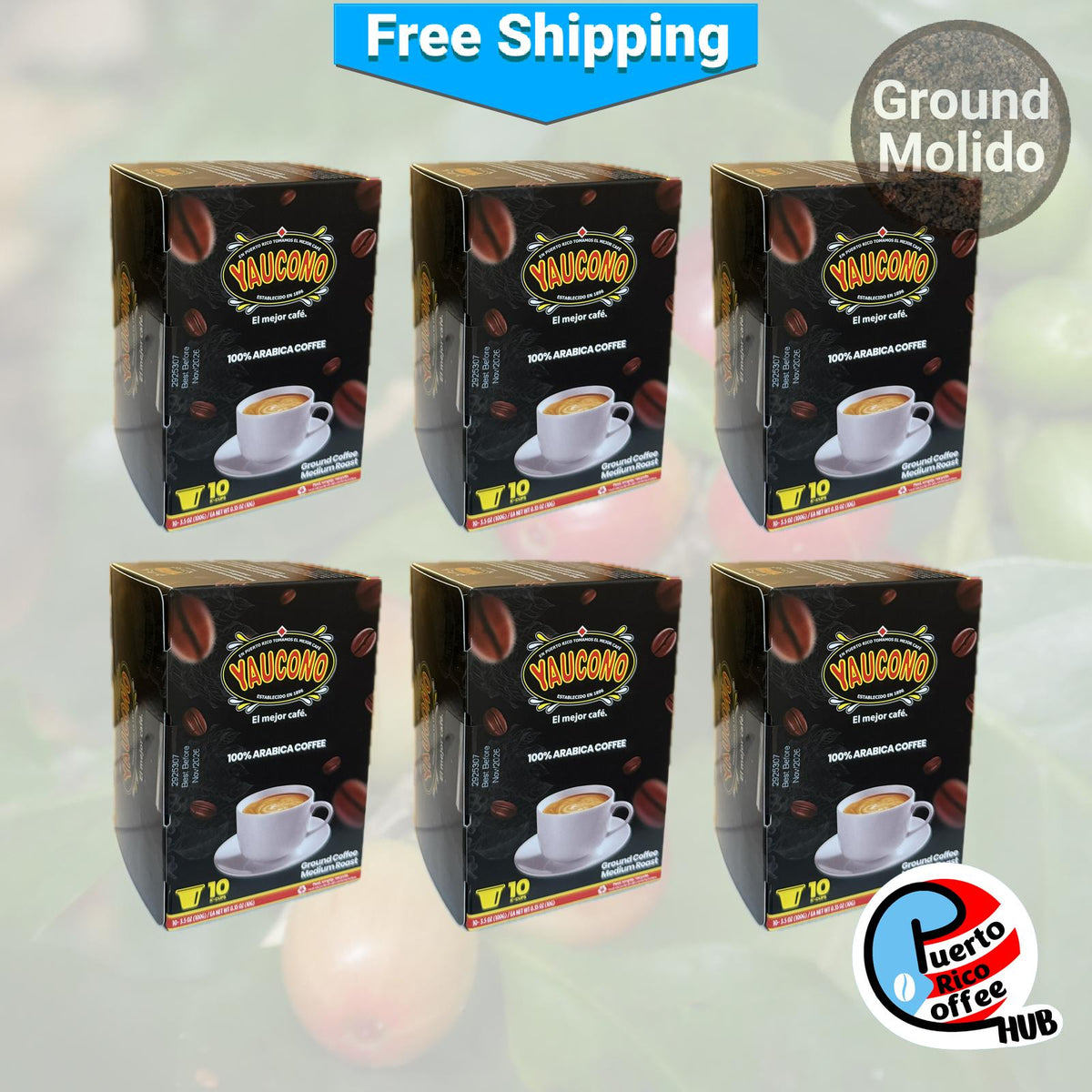 Café Yaucono Coffee Single-Serve K-Cups (10 Count)