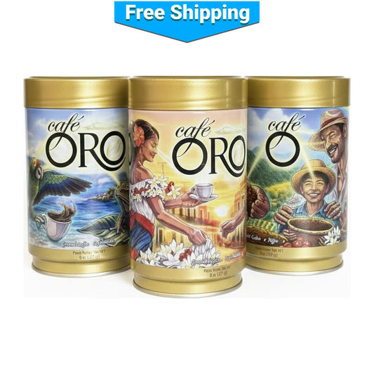 Café Oro Temporada Navideña 2026 | Café Molido Lata 8 Oz