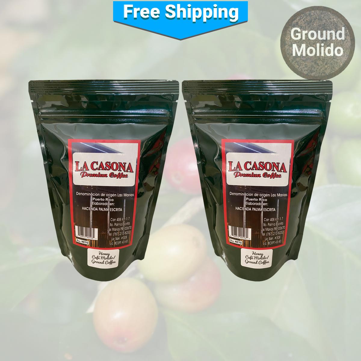 Café La Casona Honey Premium Ground Coffee - 100% Sun Dried