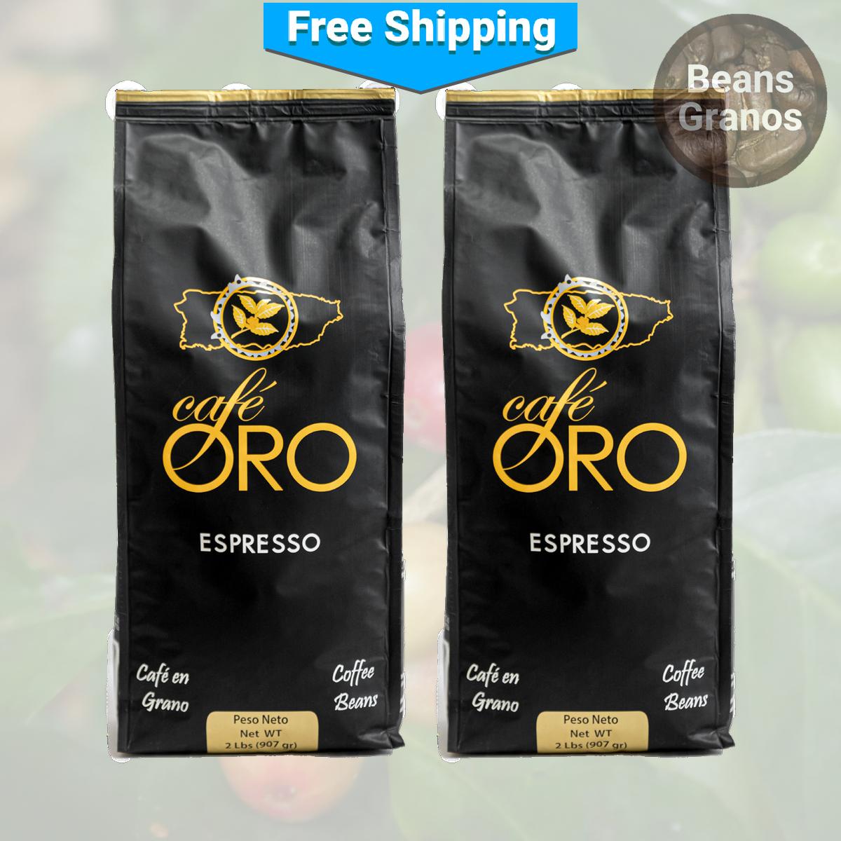 Granos de café espresso Café Oro